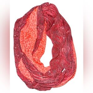 Vanity infinity sequin scarf